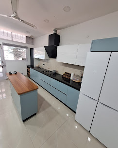 Walnut kitchen interior Pune